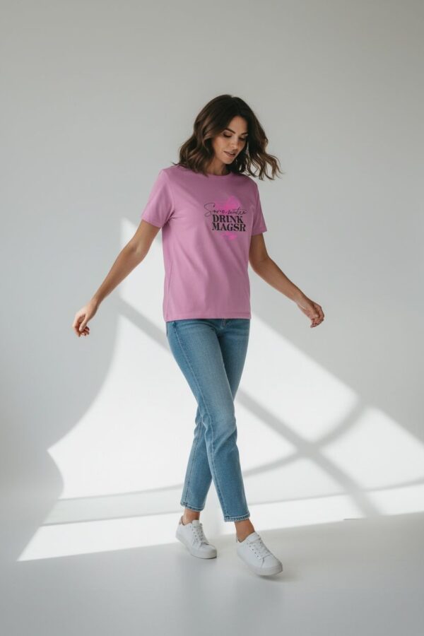 ESTAMPADO COPA COLOR ROSADO