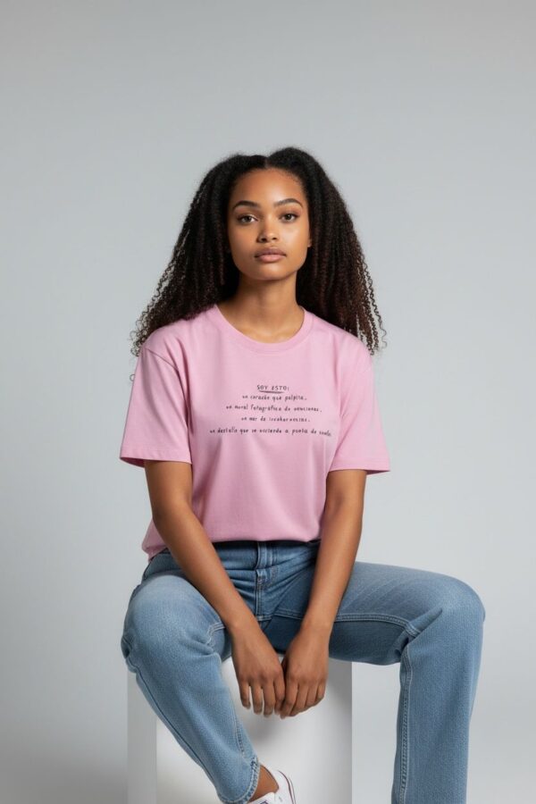 ESTAMPADO YO SOY COLOR ROSADO