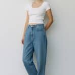 TOP CUELLO EN U COLOR PERLA