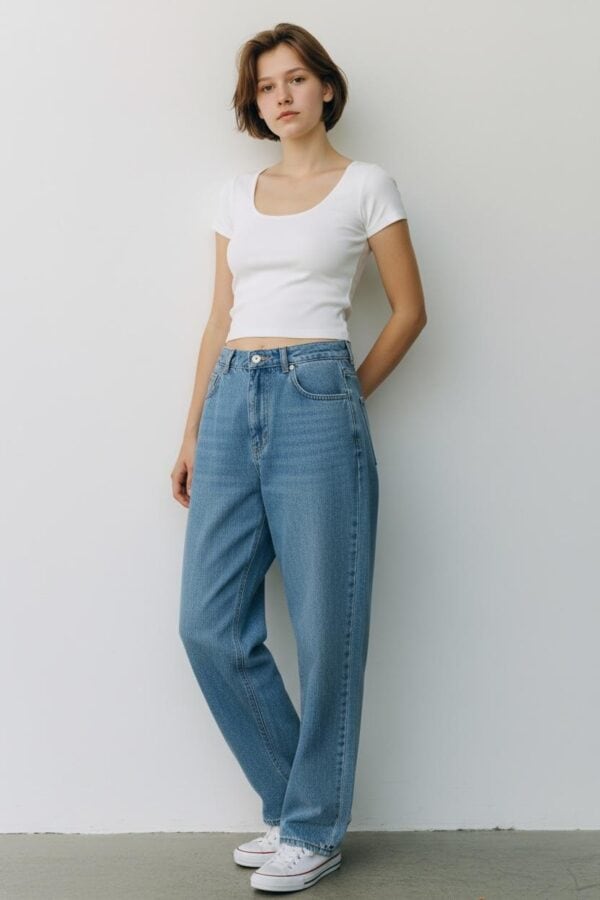 TOP CUELLO EN U COLOR PERLA